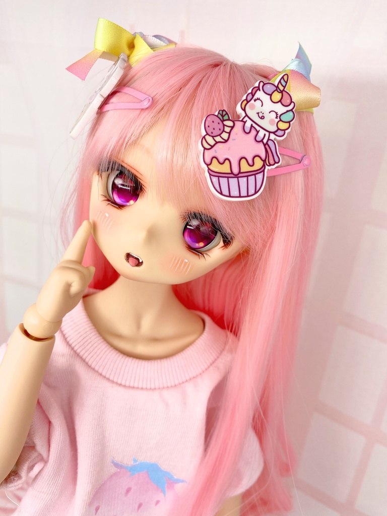 ユニコーンイラストパッチンピン 2種類