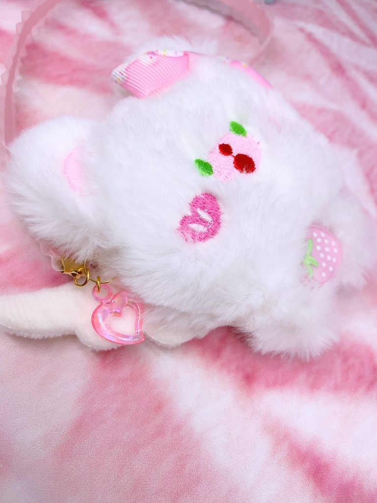 ふわふわ可愛いぷぎゅちゃんバッグ風肩掛けアクセサリー