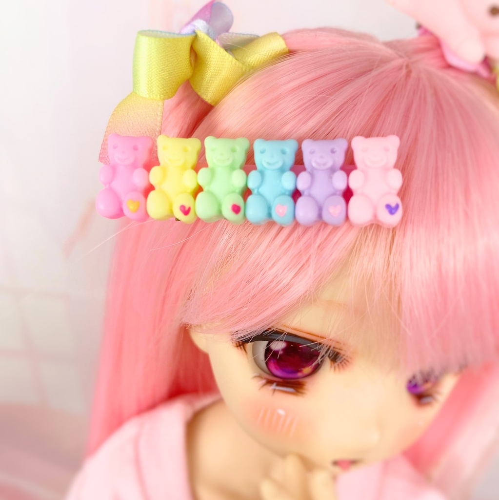 カラフルラムネヘアクリップ