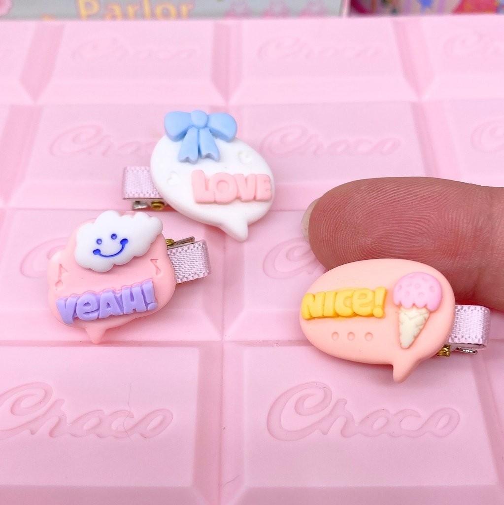 セリフ ミニヘアクリップ3点セット