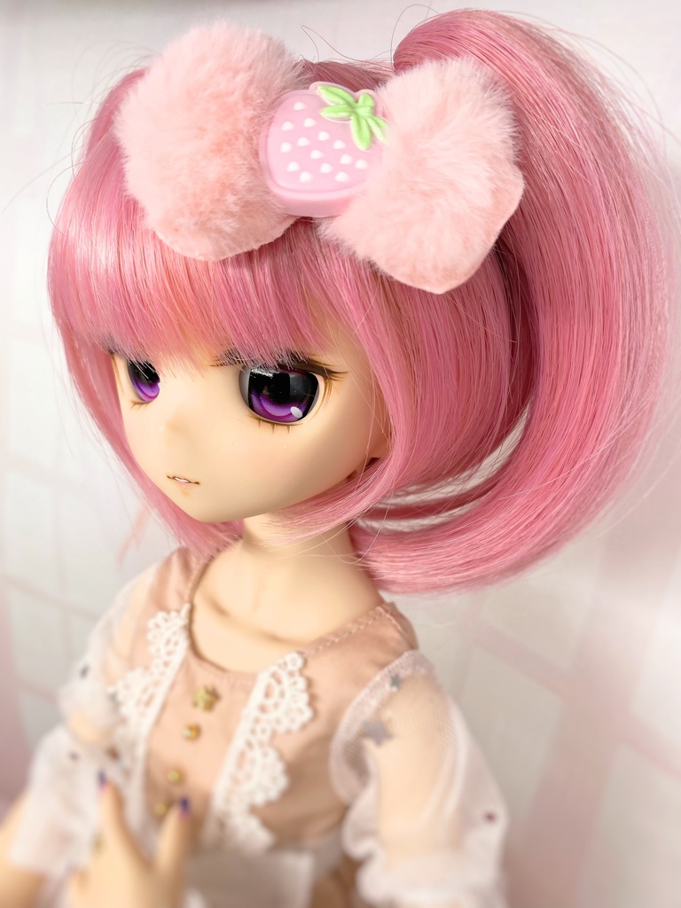 ふわふわリボンのヘアクリップsmall 全7種