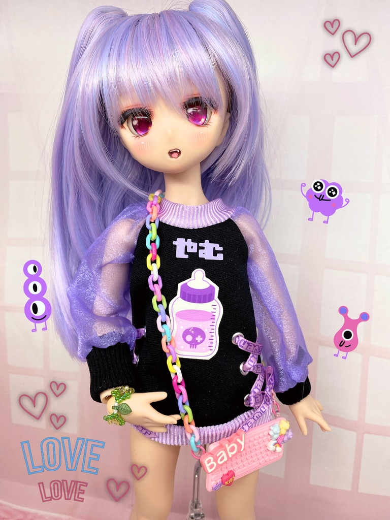 ゆめかわキーボード肩掛けアクセ