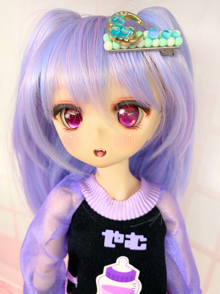 きらきらうるうる月のクマヘアクリップ