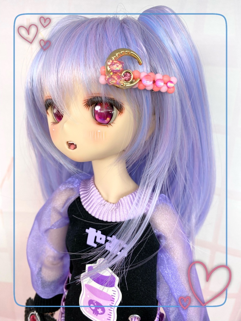 きらきらうるうる月のクマヘアクリップ