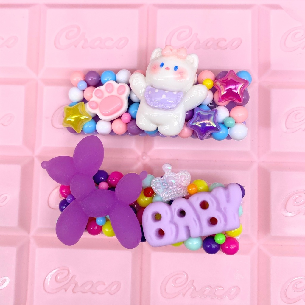 デコヘアクリップ 人にもドールにも!