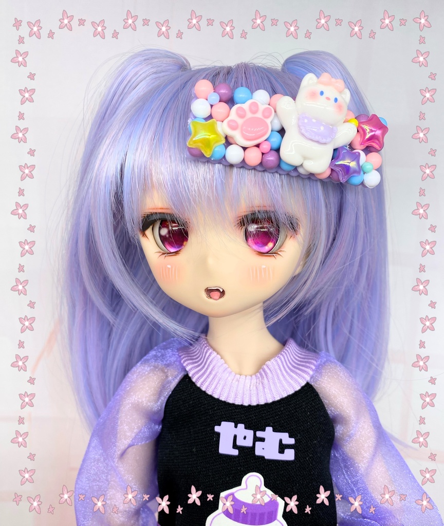 デコヘアクリップ 人にもドールにも!