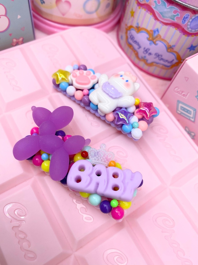 デコヘアクリップ 人にもドールにも!