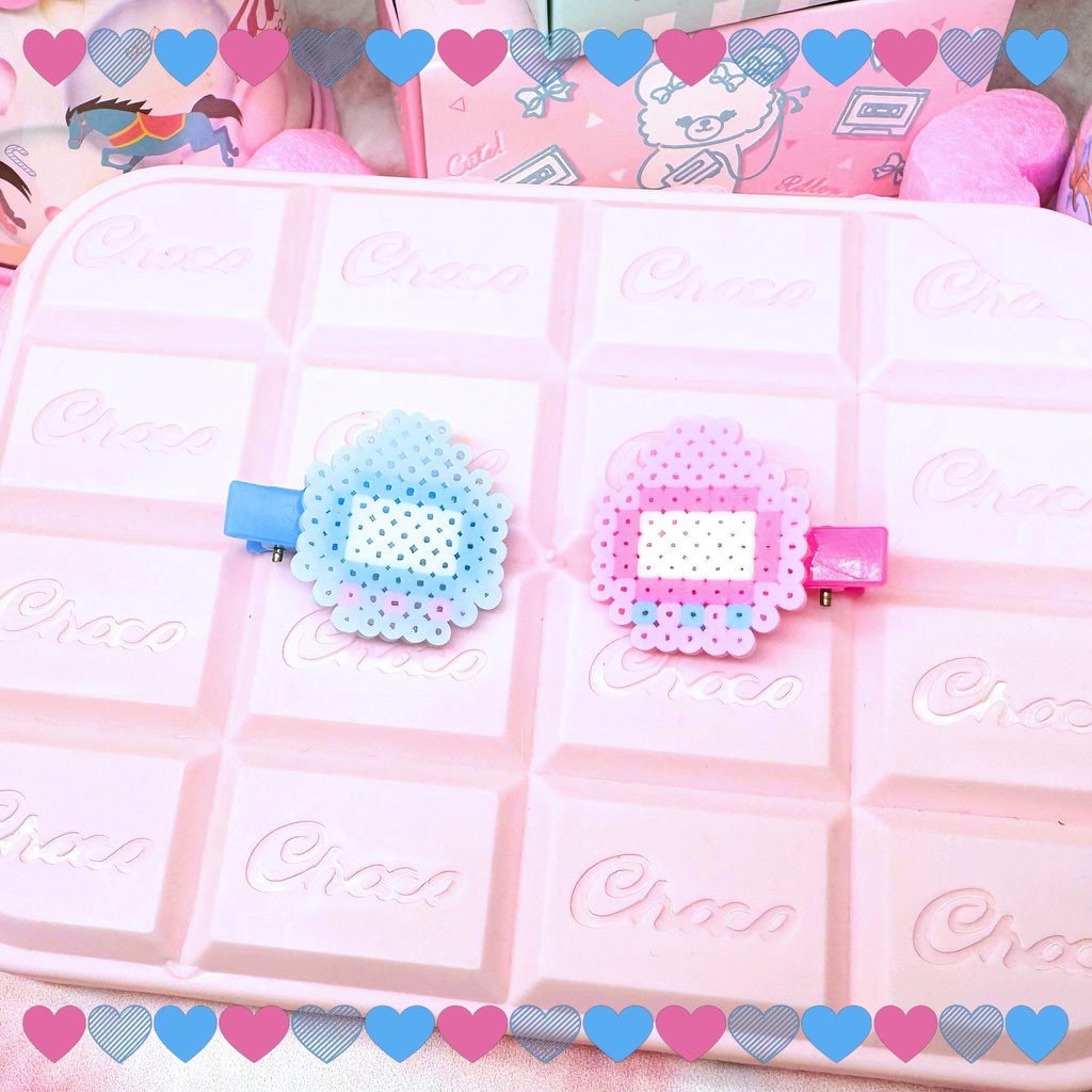 卵型ゲーム機ヘアクリップ