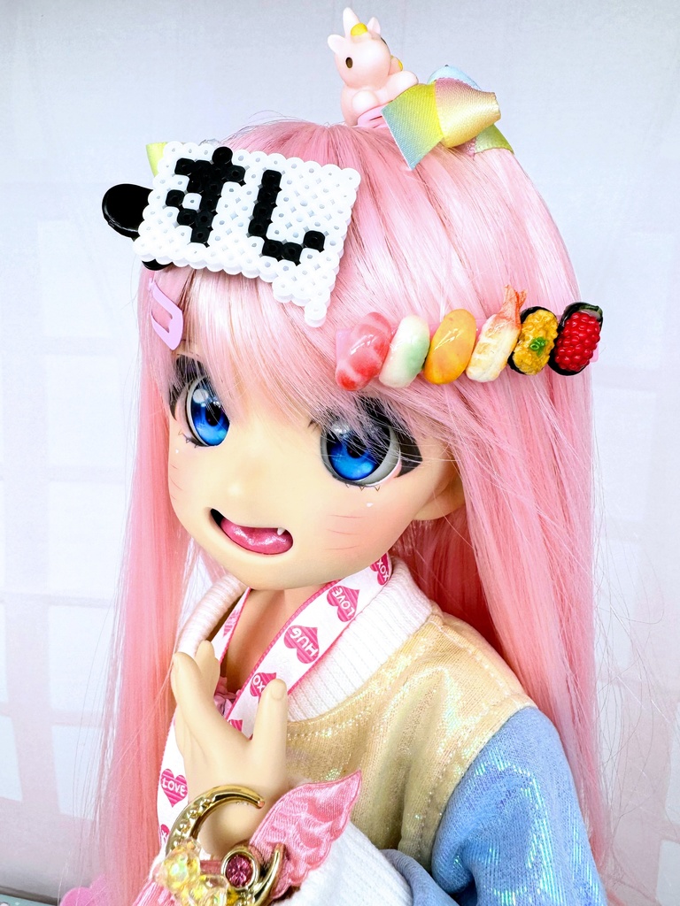 「ドール」「すし」吹き出しヘアクリップ