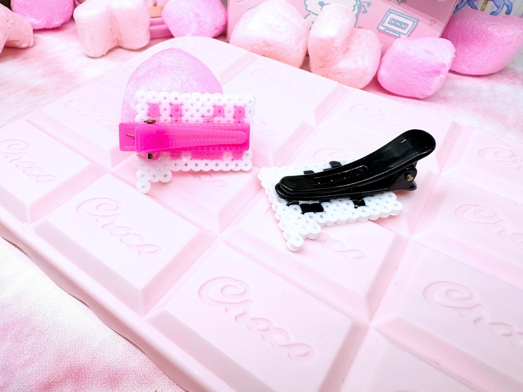 「ドール」「すし」吹き出しヘアクリップ