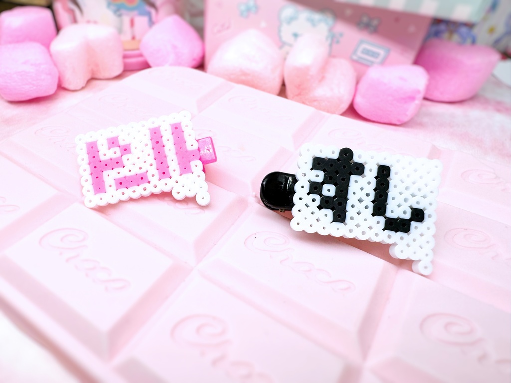 「ドール」「すし」吹き出しヘアクリップ