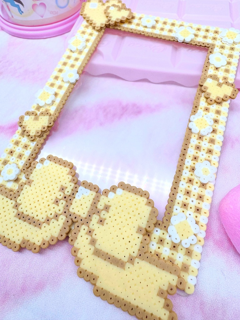 試作品⭐︎黄色ドットハート💛 硬貨ケース B7
