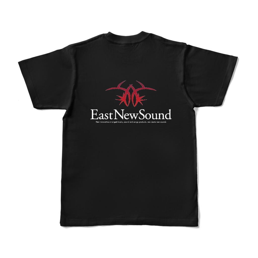EastNewSound スタンダード両面ロゴTシャツ ブラック