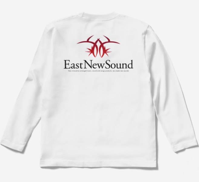 EastNewSound スタンダードロゴ両面 ロングスリーブTシャツ