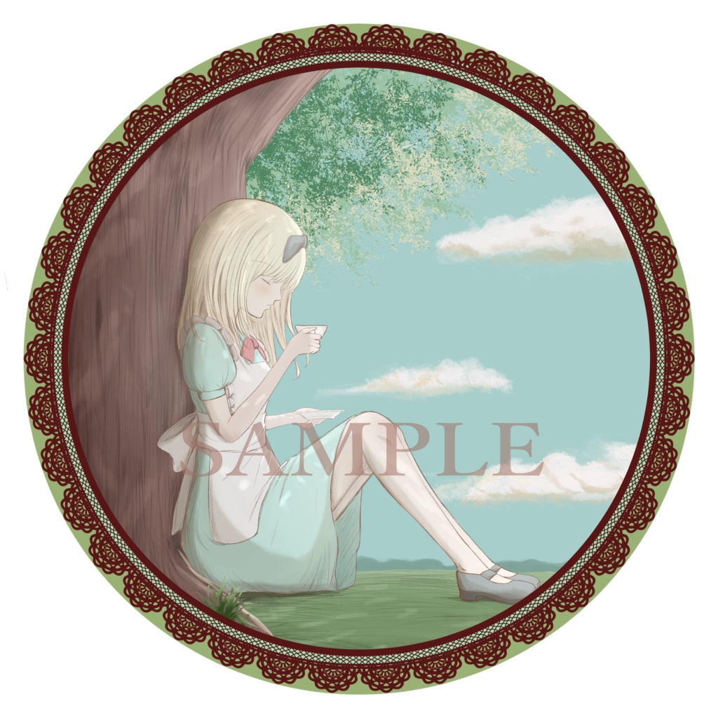 アリス 缶ミラー