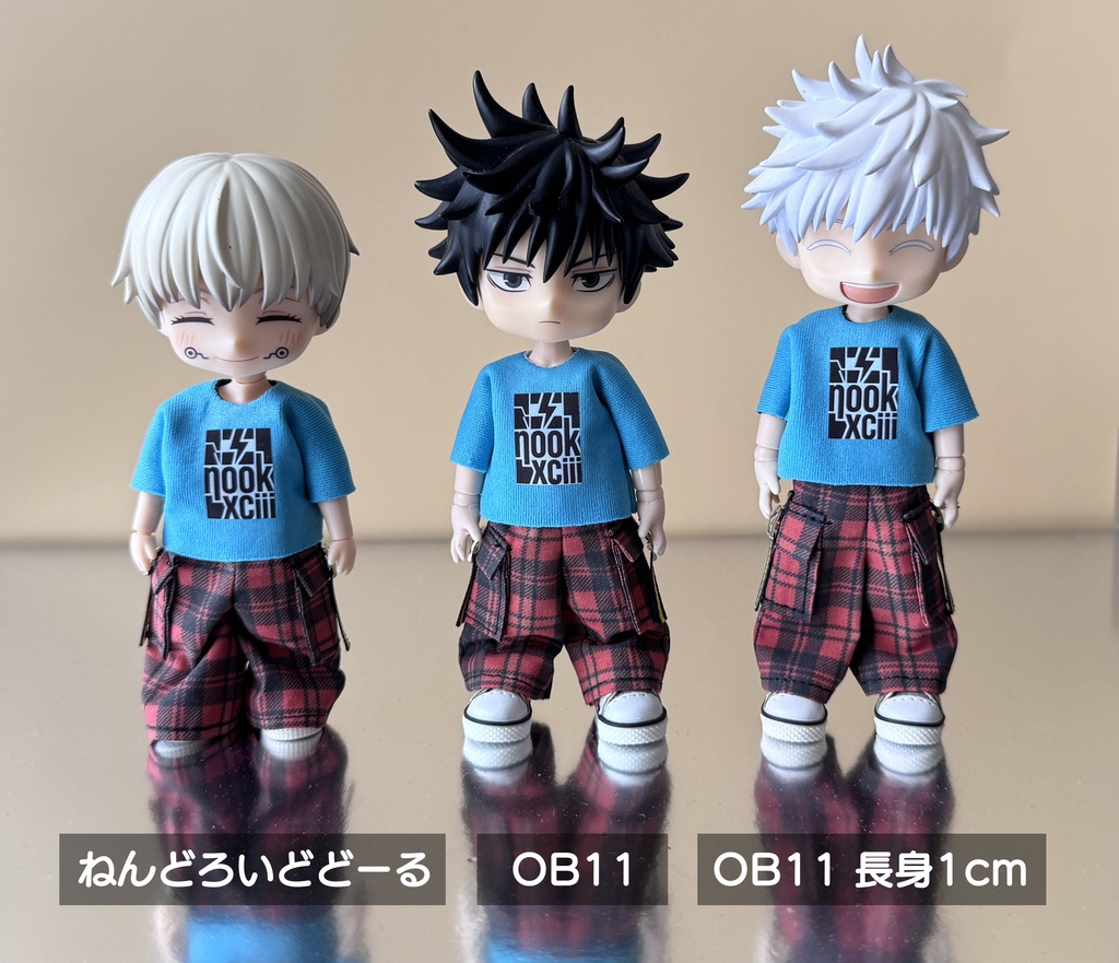 チェックワイドパンツセット