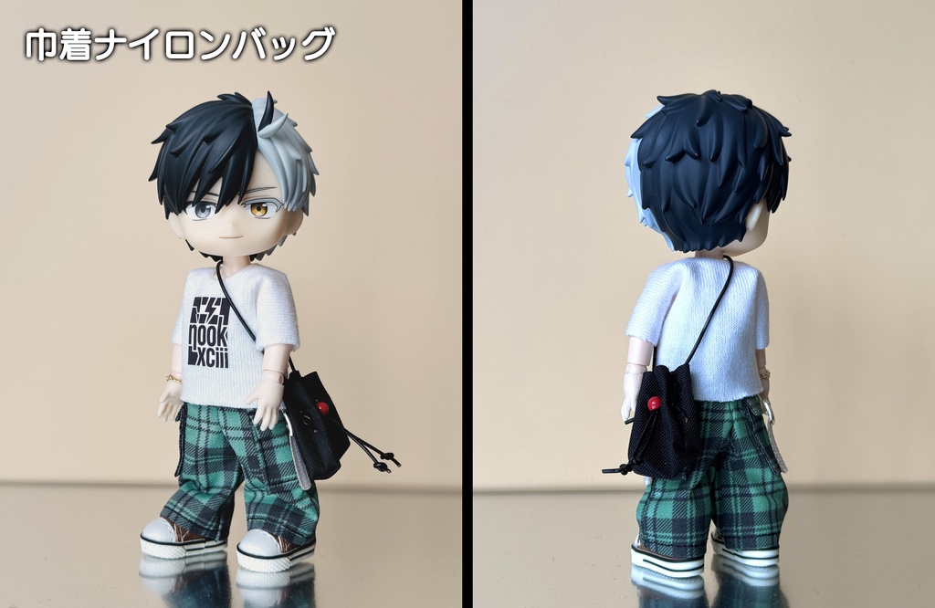 チェックワイドパンツセット