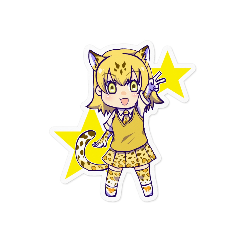 ステッカー（ヒョウ）