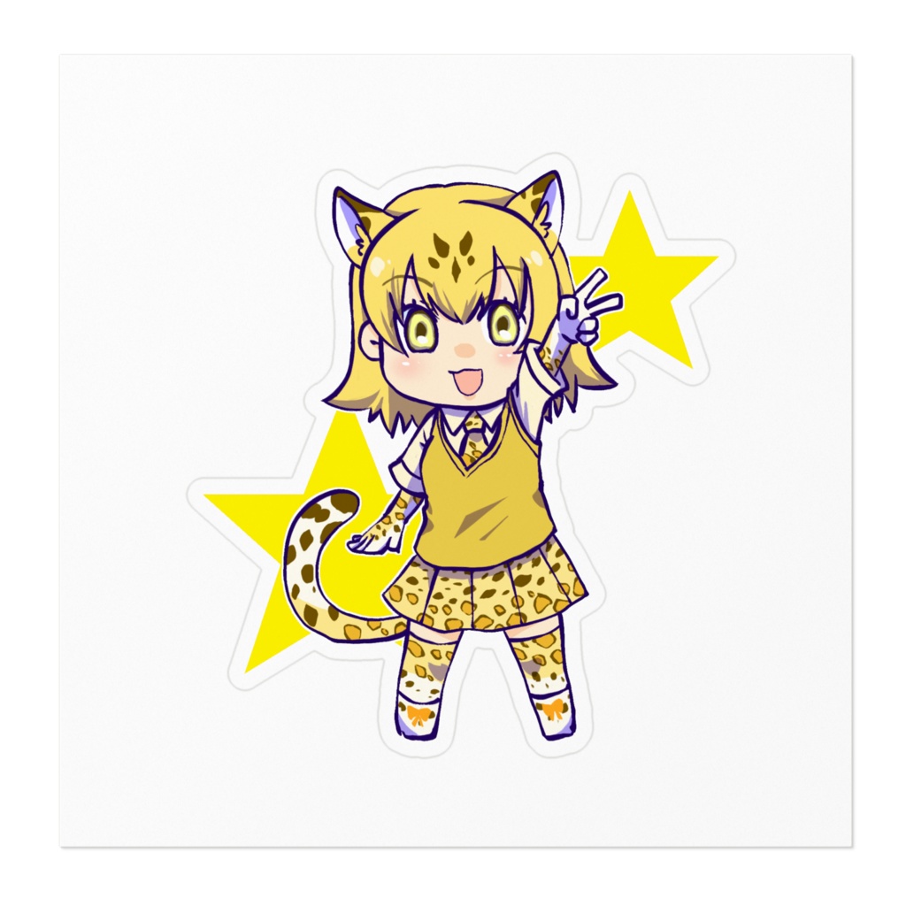 ステッカー(ヒョウ)