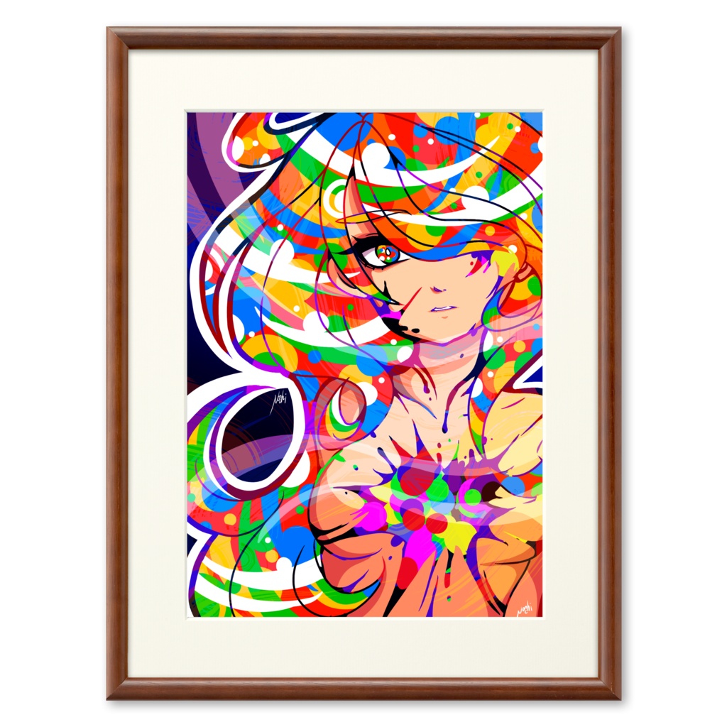 " don't turn away from me " -　digital lithographs (reproduction painting)