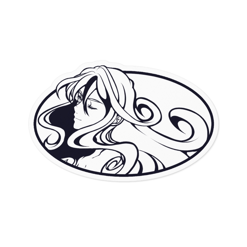 Monochrome sticker