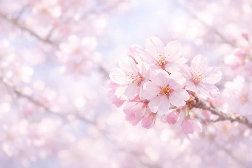 桜景色背景イラスト素材集 Vol.1|1536×1024|Web・TRPG・動画向け(5枚)