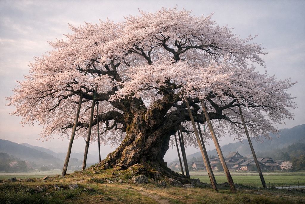 桜景色背景イラスト素材集 Vol.1|1536×1024|Web・TRPG・動画向け(5枚)