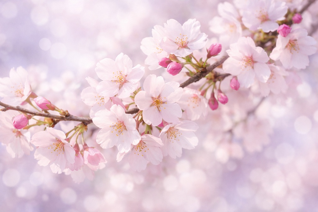 桜景色背景イラスト素材集 Vol.1｜1536×1024｜Web・TRPG・動画向け（5枚）