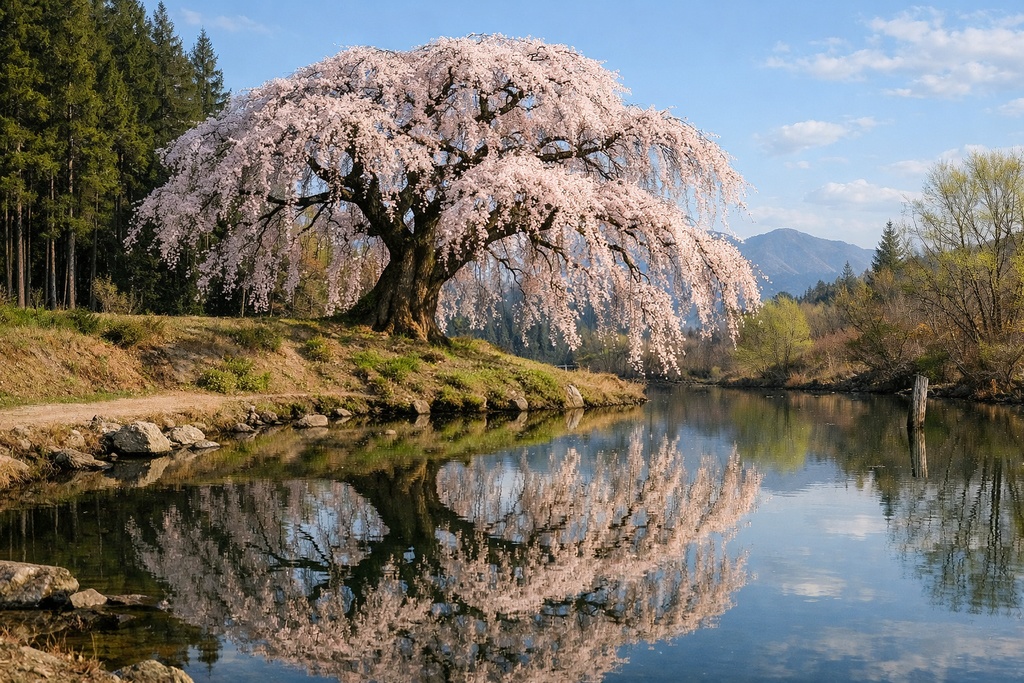 桜景色背景イラスト素材集 Vol.3|1536×1024|Web・TRPG・動画向け(5枚)