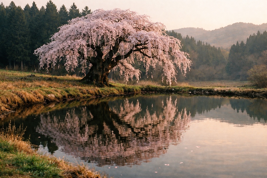 桜景色背景イラスト素材集 Vol.3|1536×1024|Web・TRPG・動画向け(5枚)