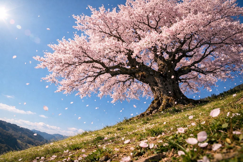 桜景色背景イラスト素材集 Vol.4|1536×1024|Web・TRPG・動画向け(5枚)