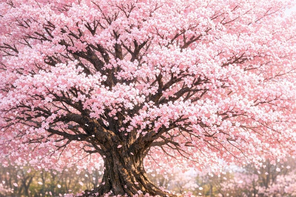 夜桜背景イラスト素材集 Vol.2|1536×1024|Web・TRPG・動画向け(5枚)