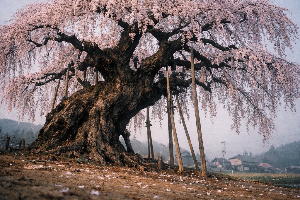 桜景色背景イラスト素材集 Vol.5|1536×1024|Web・TRPG・動画向け(5枚)