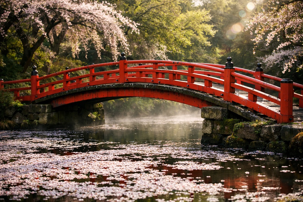 桜景色背景イラスト素材集 Vol.7｜1536×1024｜Web・TRPG・動画向け（5枚）