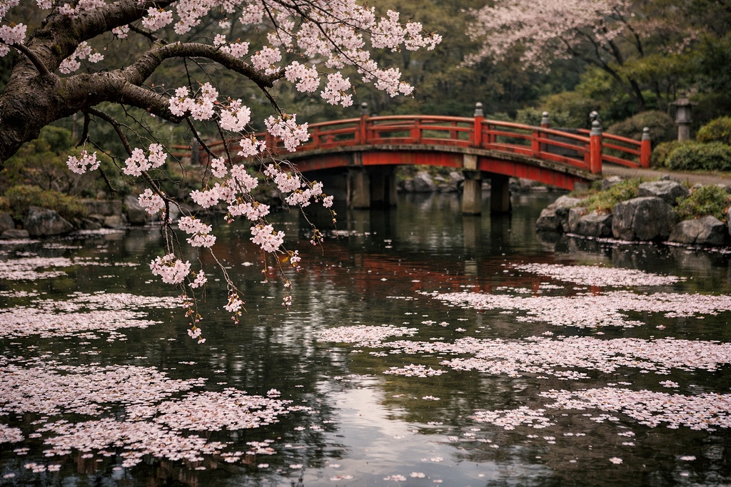 桜景色背景イラスト素材集 Vol.7|1536×1024|Web・TRPG・動画向け(5枚)