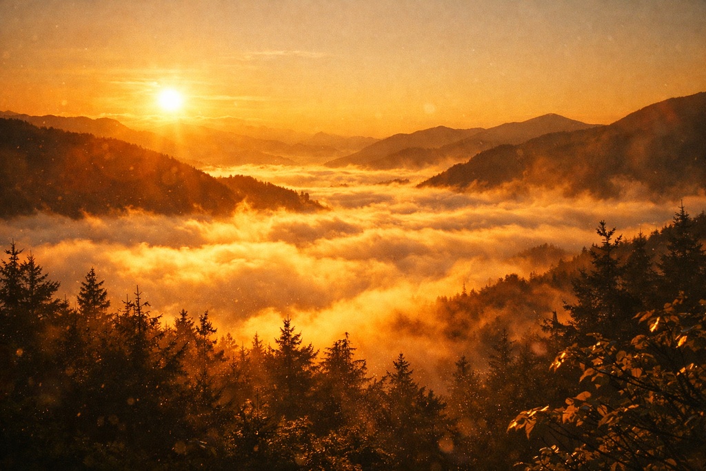 山岳・雲海の背景イラスト素材集 Vol.1｜1536×1024｜Web・TRPG・動画向け（5枚）