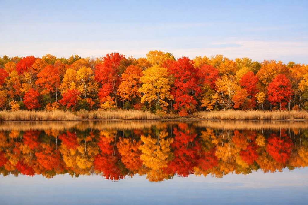 秋の自然背景イラスト素材集 Vol.1｜1536×1024｜Web・TRPG・動画向け（5枚）