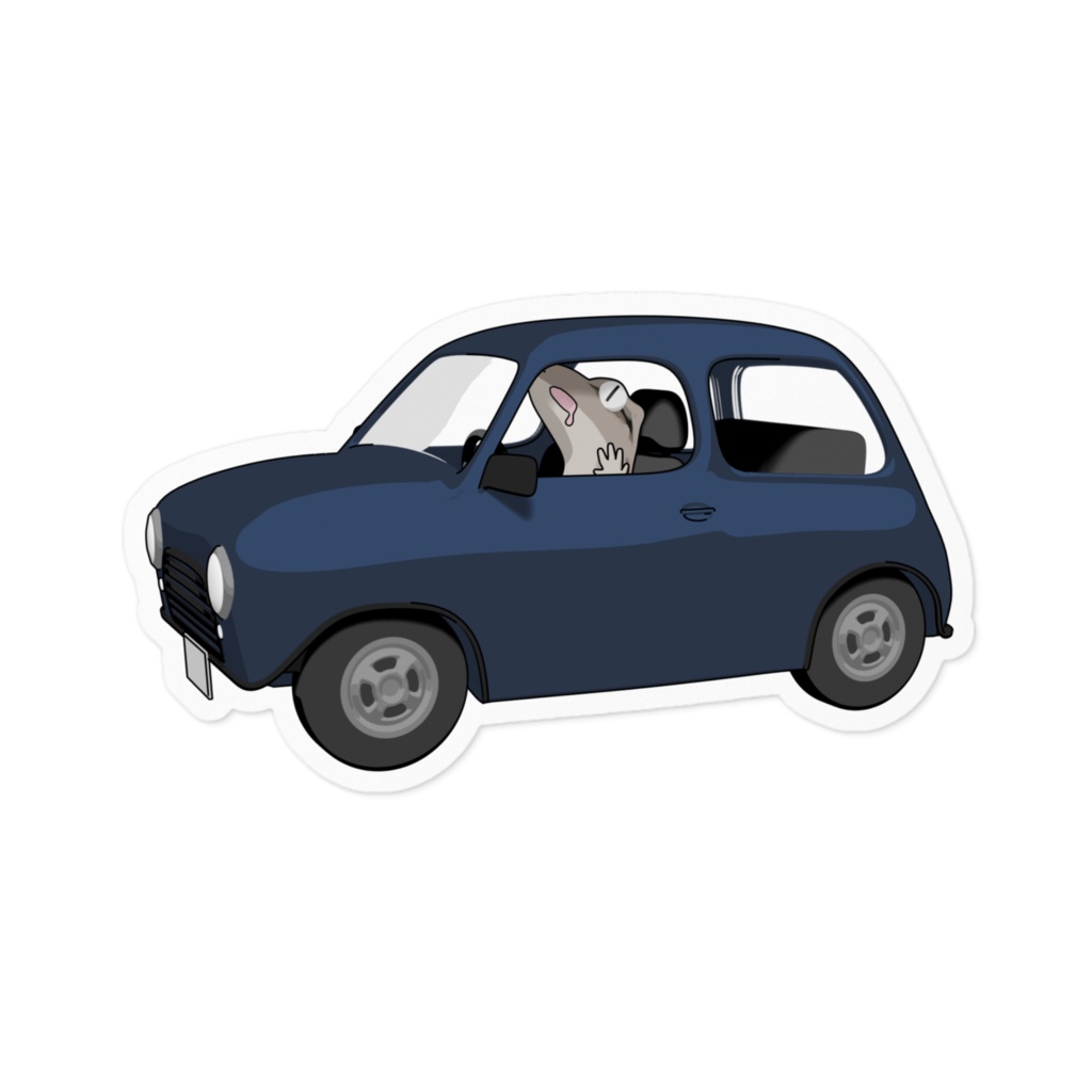 ぽけイルくん in car ステッカー