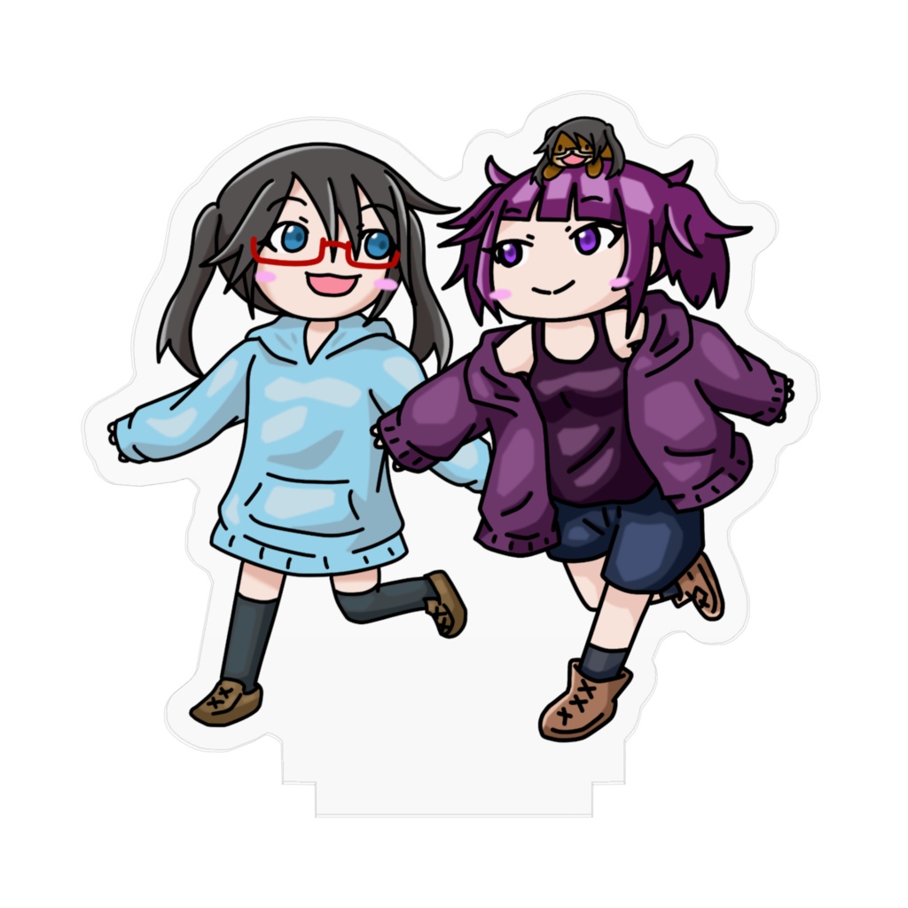 三峰と摩美々とカワウソ峰のアクスタ