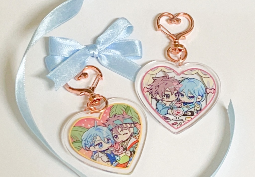 ハート アクリルパーツ ダンガンロンパシリーズ ハート型