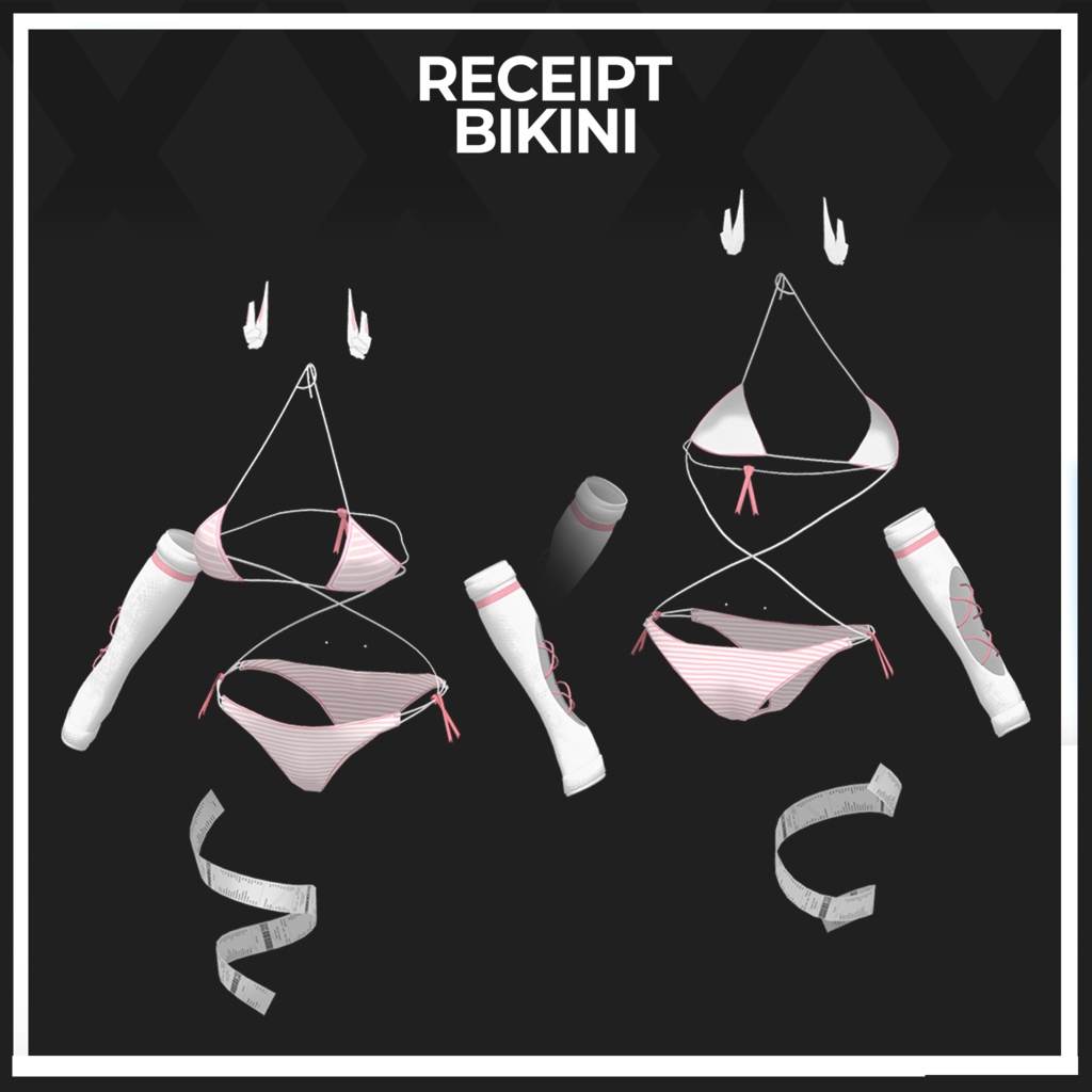 【 レシートビキニ Receipt Bikini 】 *Milltina *VRChat