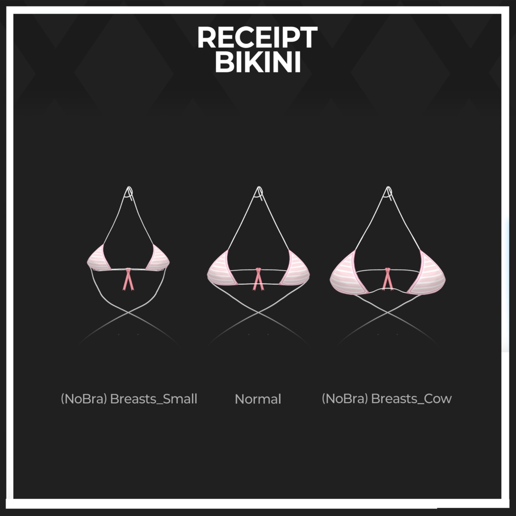 【 レシートビキニ Receipt Bikini 】 *Milltina *VRChat