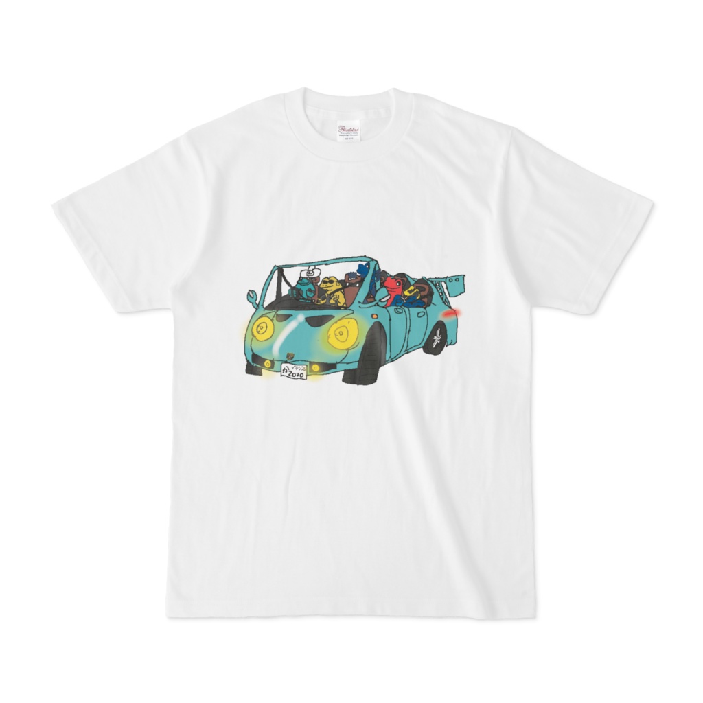 ヤドクガエルのTシャツ（白）