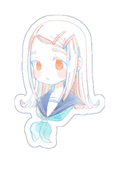 【ステッカー】セーラー服の篠澤さん