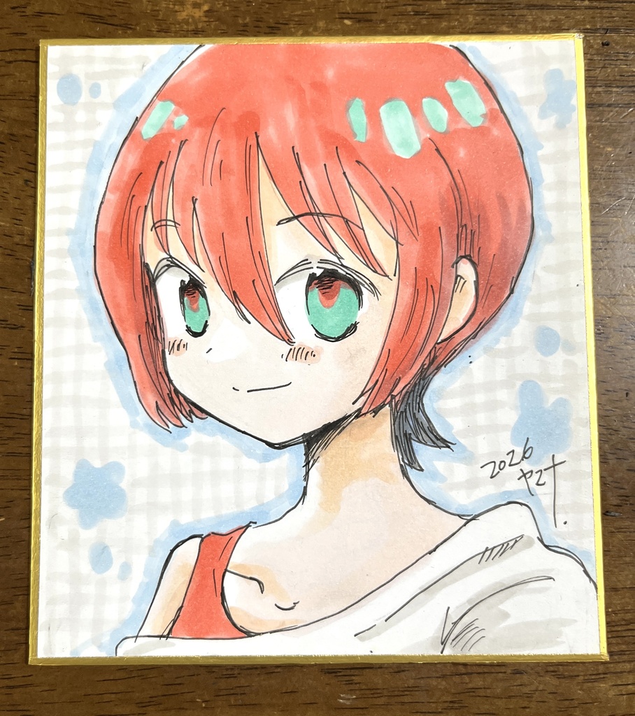 【ミニ色紙】マチュ