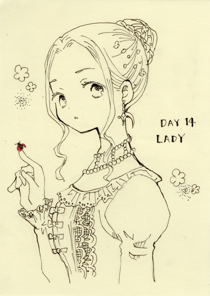 【インクトーバー原画】DAY14 LADY