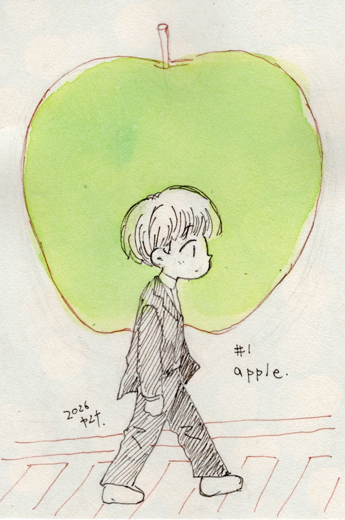 【インクトーバー原画】DAY1 apple