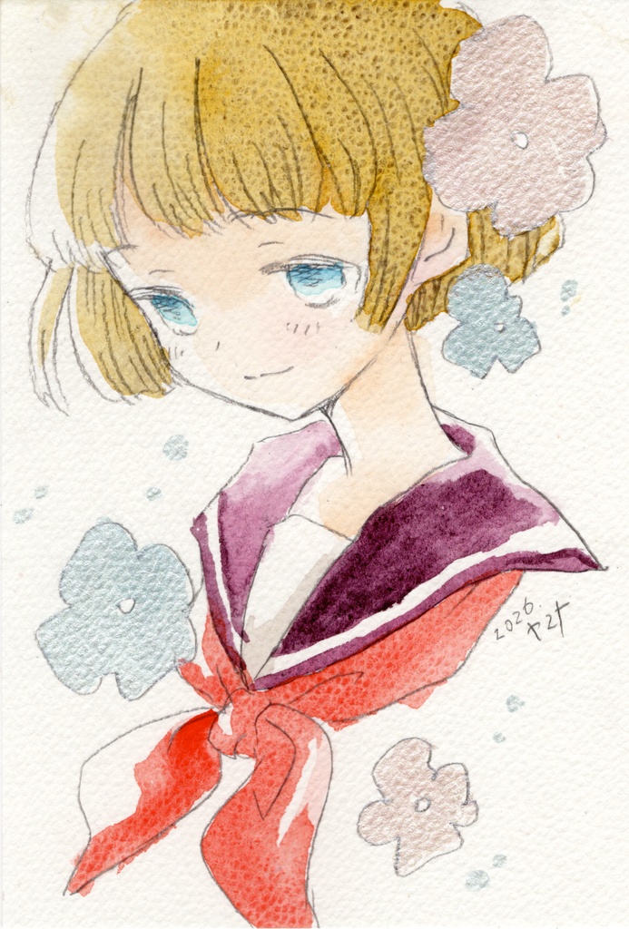 【水彩原画】なんにもいらない
