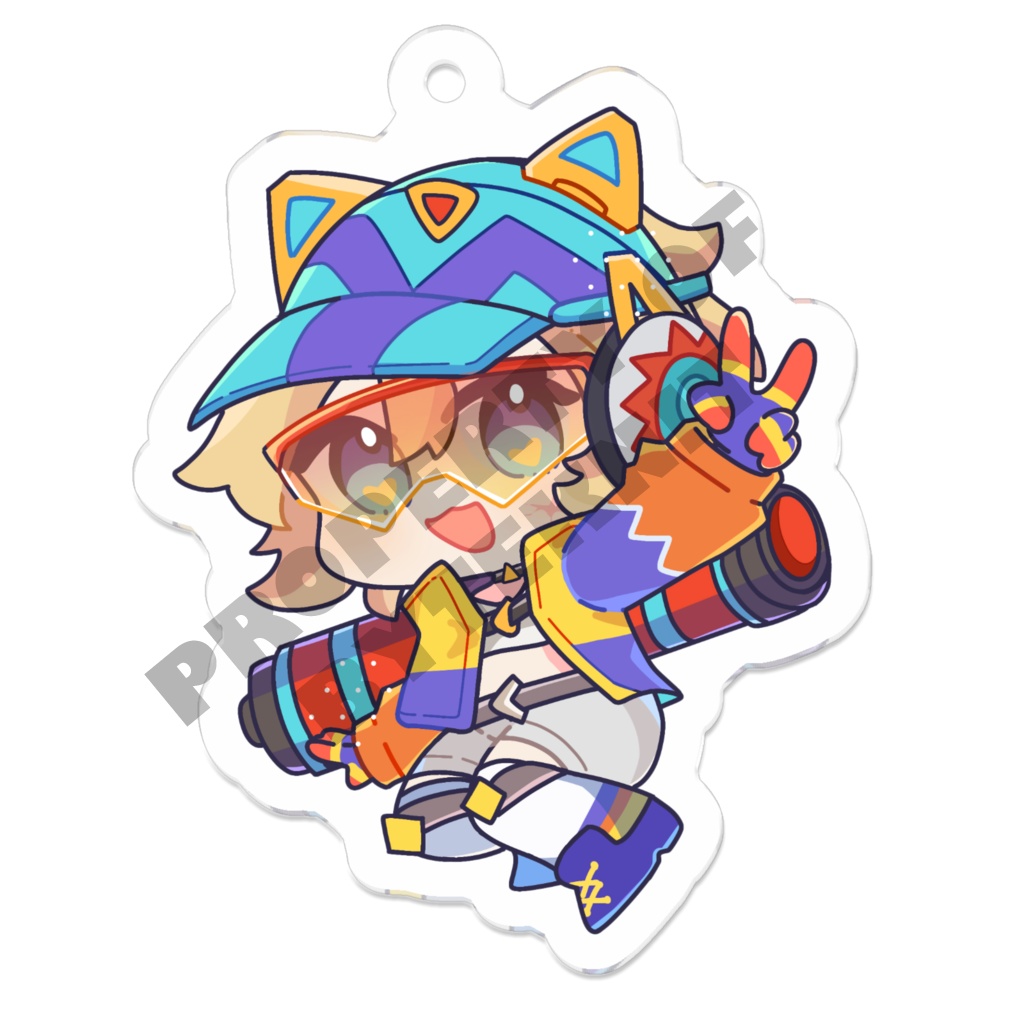 Wattson Thunder Kitty Keychain APEX ワットソンサンダーキティ アクリルキーホルダー