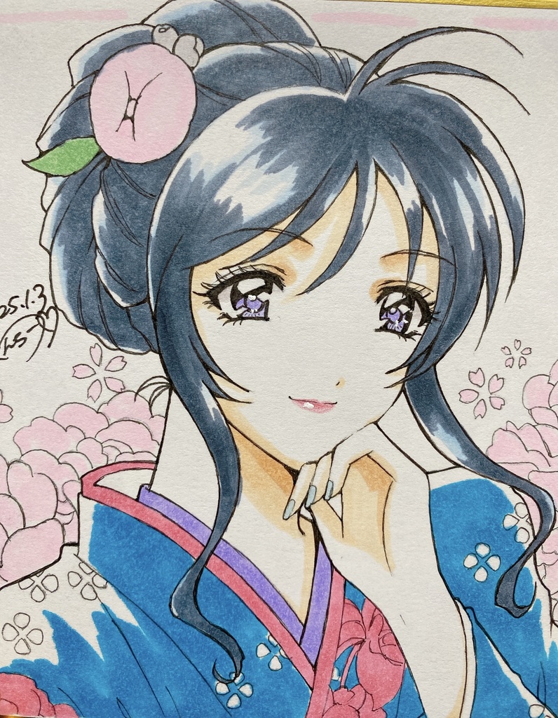 お正月 美幸 色紙(小)